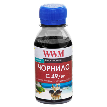 Чорнило Canon GI-490 (Pixma G1400/2400/3400) (Black) 100г Пігментне *WWM