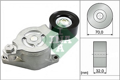 Натягувач ременя генератора Ina Mazda 6/CX-7 2.2D 09- (534 0538 10)