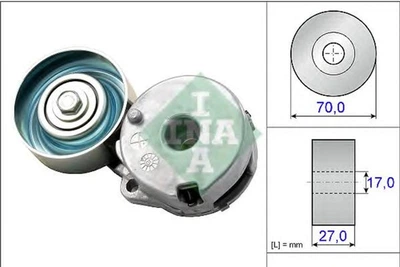 Натягувач ременя генератора Ina Nissan X-Trail/Qashqai/Renault Clio/Fluence/Laguna III 2.0 16 V 07- (534 0442 10)