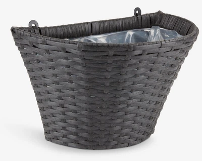 Горщик підвісний 18x30x18см чорний