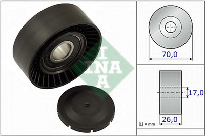 Ролик генератора Ina Toyota Avensis/Corolla 1.6-1.8 00-09 (70x26) (531 0891 10)