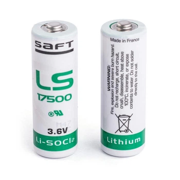 Батарейка LS17500 (Li-SOCl2, 3.6В/3.6Ач, размер A(Ø17x50мм)) SAFT