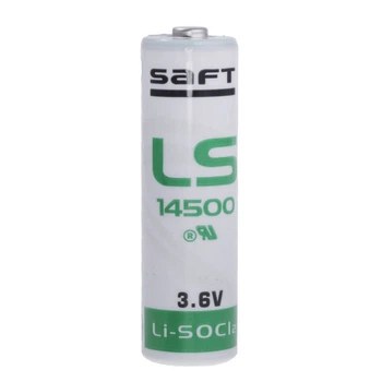 Батарейка LS14500 Li-SOCl2, 3.6В/2.6Ач, размер AA(Ø14.5x50мм) SAFT