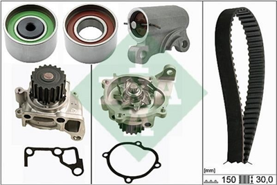 Комплект ременя ГРМ з помпою Ina Mazda 3/5/6 2.0D 02-10 (530 0519 30)