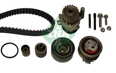 Комплект ременя ГРМ з помпою Ina Audi A4/TT/Skoda Octavia/Superb//VW Golf V/Passat/Tiguan 2.0TDI 05- (530 0503 30)