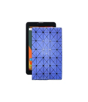 Чохол з екошкіри для планшету Bravis NB753 3G Синій ромб