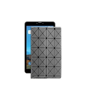 Чохол з екошкіри для планшету Bravis NB871 8 Сірий ромб