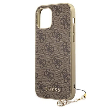 Ударостійкий чохол Guess Charms Collection для iPhone 12 12 Pro Brown