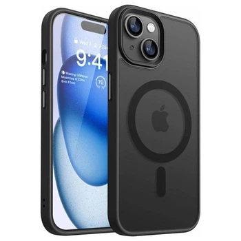 Чехол ударостойкий матовый WAVE Premium Matte Insane Case with MagSafe для Apple Iphone 13 14 Black
