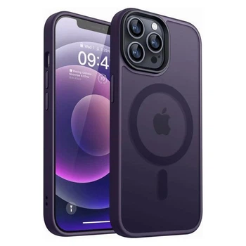 Чехол ударостойкий матовый VVave Premium Matte Insane Case with MagSafe для Apple Iphone 12 Pro Max Deep Purple