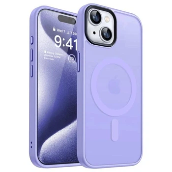 Чохол ударостійкий матовий WAVE Premium Matte Insane Case with MagSafe для Apple Iphone 13 14 Light Purple