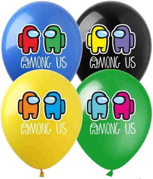 Кульки 12" Among Us на асорті, ЦІНА ЗА УП. 50ШТ AM-1Bасорті