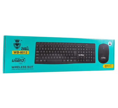 Комплект клавиатуры и мышки WEIBO WB-8012 24Ghz беспроводной (WB-8012)