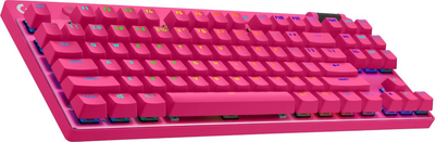 Клавіатура бездротова Logitech G PRO X TKL Lightspeed Tactile Brown Switches Wireless/USB Pink (920-012159)