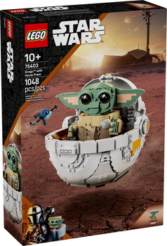 Zestaw klocków LEGO Star Wars Grogu w wózku 1048 elementów (75403)