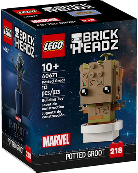 Zestaw klocków LEGO Marvel Groot w doniczce 113 elementów (40671)