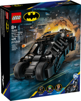 Zestaw klocków LEGO Super Heroes DC Tumbler Batmana kontra Dwie Twarze i Joker 429 elementów (76303)