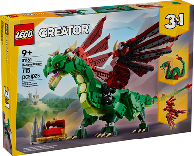 Конструктор LEGO Creator 3 в 1 Середньовічний дракон 715 елементів (31161)