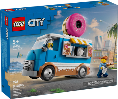 Конструктор LEGO City Пересувна крамниця пончиків 196 елементів (60452)