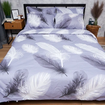 Пододеяльник Moon&Star Бязь Gold Люкс Soft Plumes Полуторный 143 x 210 см (MS-870000730)