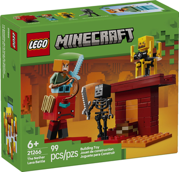 Zestaw klocków LEGO Minecraft Bitwa na moście Netheru 99 elementów (21266)