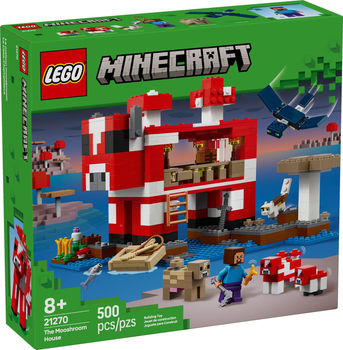 Zestaw klocków LEGO Minecraft Dom grzybowej krowy 500 elementów (21270)