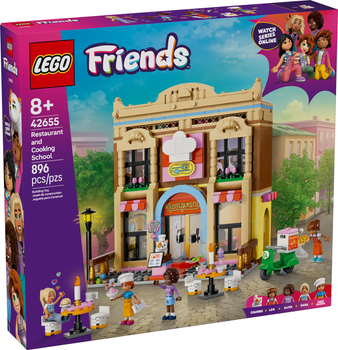 Конструктор LEGO Friends Ресторан і кулінарна школа 896 елементів (42655)