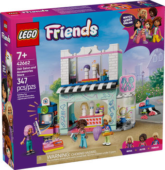 Конструктор LEGO Friends Парикмахерская и магазин украшений 347 элементов (42662)