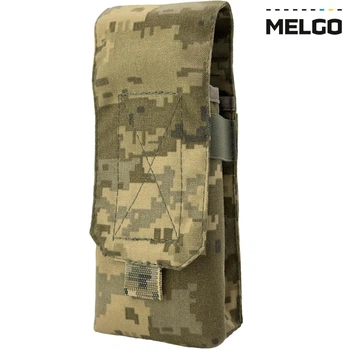 Підсумок на 2 магазини АК закритий м'який Піксель MM-14 Cordura MELGO