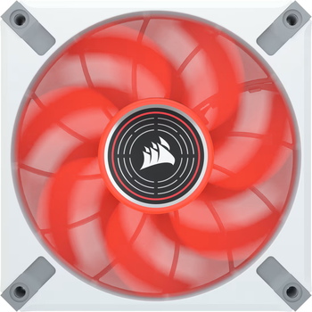 Wentylator Corsair ML120 LED ELITE Red Premium 120mm PWM Magnetic Levitation Fan White (CO-9050126-WW)