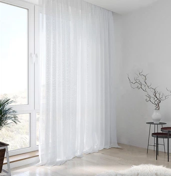 Тюль фіранка готова Pivdenne під льон Naturelstons 300х270, 1шт Білий 20101-300