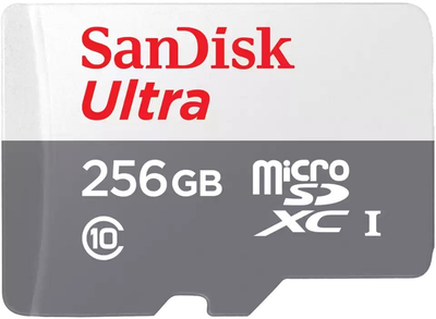 Карта памяти SanDisk microSDXC Ultra 256GB Class 10 (SDSQUNR-256G-GN6TA)