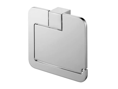 Держатель туалетной бумаги с крышкой Bisk 02991 FUTURA Silver хром