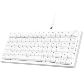 Игровая Клавиатура AJAZZ AK820 WHITE Проводная Механическая с Поддержкой HOT-SWAP Blue Switch