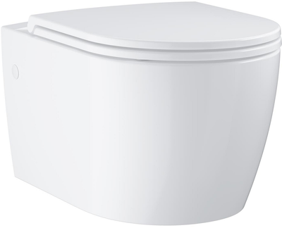 Унитаз подвесной GROHE Bau Ceramic 103860SH00 безободковый с сиденьем Soft Close дюропласт