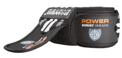 Бинты для запястий (кистевые бинты) Power System PS-3500 Wrist Wraps Grey/Black (пара) (PS-3500_Grey-Black)