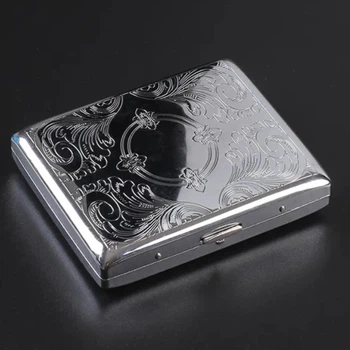 Портсигар металлический Ophone FC Jewellery Rich Silver на 20 сигарет в подарочной упаковке