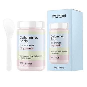 Маска для тела и лица Hollyskin Calamine Body Pre Shower Clay Mask 300 г