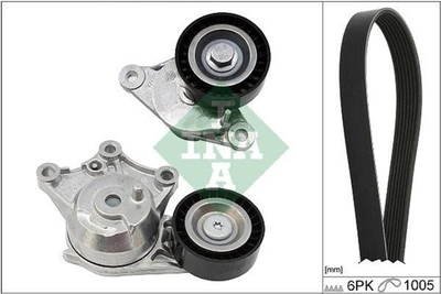 Комплект ременя генератора Ina Peugeot 208/2008 1.6BlueHDi 13- (6PK1005) (529 0358 10)