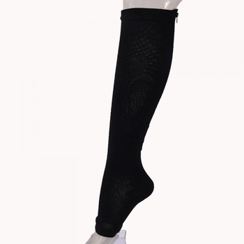 Гольфы компрессионные на молнии Zip-up Compression Socks S/M Черный