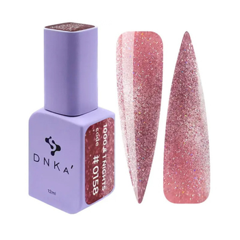 Гель-лак DNKa Gel Polish 1000&1 Nights №0158 светоотражающий розовый полупрозрачный 12 мл