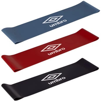 Фітнес гумки набір Umbro Resistance Band Set 3 шт (um-rbs-blrdblk)
