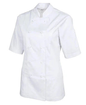 Китель кухаря жіночий білий з коротким рукавом Atteks - 00976 44