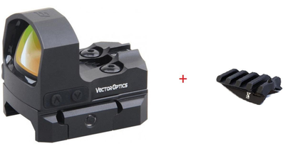 Приціл коліматорний Vector Optics Frenzy-S 1x17x24 SAS 3MOA + Планка Picatinny для ПМ