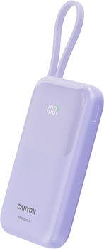 УМБ Canyon OnPower 101 10000 mAh 22.5W Purple (CNS-CPB101PU)