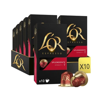 Набір кави в капсулах Nespresso L'OR Espresso Splendente 100 шт Неспрессо Льор
