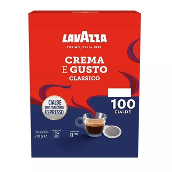 Кава в монодозах чалдах Lavazza Crema E Gusto Classico 100 шт Лавацца ESE 44 мм
