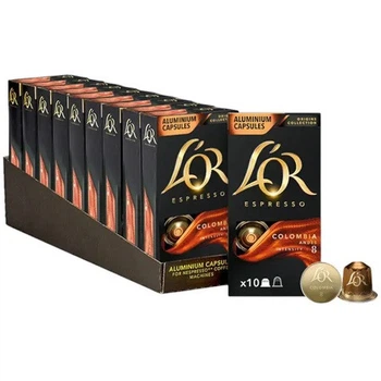 Набір кави в капсулах Nespresso L'OR Espresso Colombia 100 шт Неспрессо Льор
