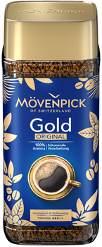 Растворимый кофе Movenpick Gold Original 100 г в банке Мувенпик