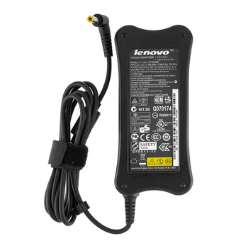 Блок живлення для ноутбука Lenovo 19V 4,74A (90W), штекер 5.5×2.5 мм, чорний, корпус BONE SHAPE